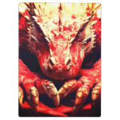 Porte-bloc Dragon rouge (Dos)