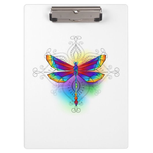 Porte-bloc Dragonfly en arc-en-ciel (Devant)