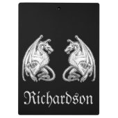 Porte-bloc Dragons à ailes personnalisés (Dos)