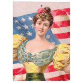 Porte-bloc Drapeau américain Lady Liberty Independence (Dos)