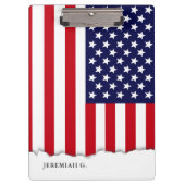 Porte-bloc Drapeau américain personnalisé (Devant)