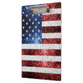 Porte-bloc drapeau américain rouge blanc brillant parties sci (Gauche)