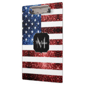 Porte-bloc Drapeau américain rouge bleu étincelles parties sc (Gauche)