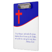 Porte-bloc Drapeau Chrisitan inspiré (Gauche)