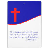 Porte-bloc Drapeau Chrisitan inspiré (Dos)