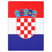 Porte-bloc Drapeau Croate Personnalisé Avec Nom (Dos)