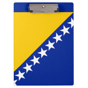 Porte-bloc Drapeau de Bosnie-Herzégovine patriotique