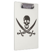 Porte-bloc Drapeau de crâne obsidien Drapeau de pirate Calico (Swatch)