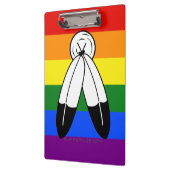 Porte-bloc Drapeau de fierté bispirituel de SlipperyJoe's sym (Gauche)
