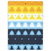 Porte-bloc Drapeau de fierté BoHo Groovy Géométrique Abstrait (Dos)