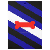 Porte-bloc Drapeau de fierté de jeu de chiots de SlipperyJoe (Dos)