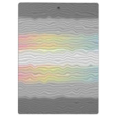 Porte-bloc Drapeau de fierté Demifluid Abstrait Groovy Boho T (Dos)