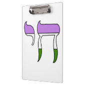 Porte-bloc Drapeau de fierté genderqueer Chai (Gauche)