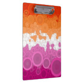 Porte-bloc Drapeau de fierté lesbienne abstrait (Swatch)