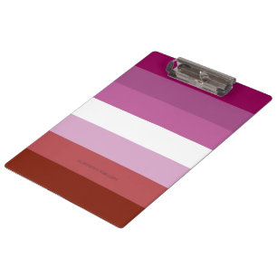 Porte-bloc Drapeau de fierté lesbienne de SlipperyJoe's fémin