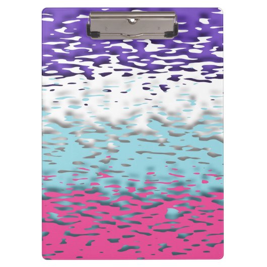 Porte-bloc Drapeau de fierté multisexuel funky trippy ondulé (Devant)