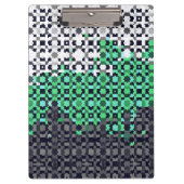 Porte-bloc Drapeau de fierté Neutrois Abstrait Pixelisé Tripa (Devant)