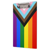 Porte-bloc Drapeau de fierté Progress Pride de SlipperyJoe si (Gauche)