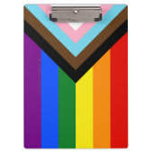 Porte-bloc Drapeau de fierté Progress Pride de SlipperyJoe si (Devant)