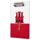 Porte-bloc Drapeau de Gibraltar (Gauche)