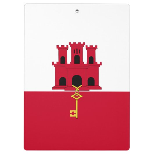 Porte-bloc Drapeau de Gibraltar (Dos)