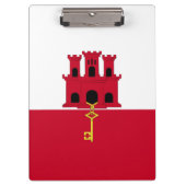 Porte-bloc Drapeau de Gibraltar (Devant)