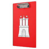 Porte-bloc Drapeau de Hambourg Presse-papiers (Gauche)