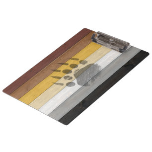 Porte-bloc drapeau de la fierté de l'ours de SlipperyJoe's te