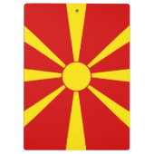 Porte-bloc Drapeau de la Macédoine du Nord (Dos)