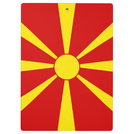 Porte-bloc Drapeau de la Macédoine du Nord (Dos)