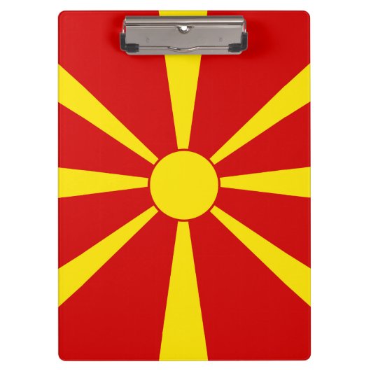 Porte-bloc Drapeau de la Macédoine du Nord (Devant)