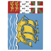 Porte-bloc Drapeau de Saint-Pierre-et-Miquelon (Dos)