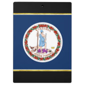 Porte-bloc Drapeau de Virginie (Dos)