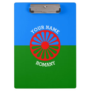 Porte-bloc Drapeau de voyageur tzigane romani officiel person