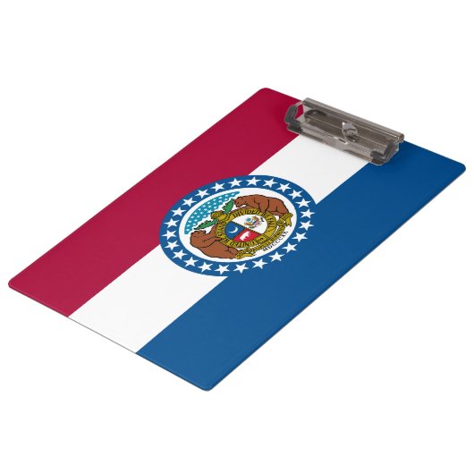 Porte-bloc Drapeau d'État du Missouri (Incliné)