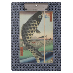 Porte-bloc Drapeau du Festival japonais du poisson Koi Hirosh