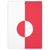 Porte-bloc Drapeau du Groenland (Dos)