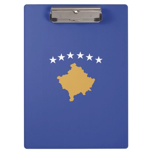 Porte-bloc drapeau du Kosovo (Devant)