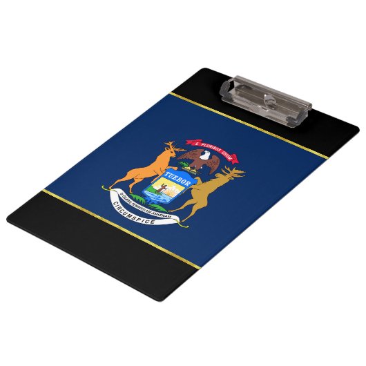 Porte-bloc Drapeau du Michigan (Incliné)