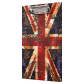 Porte-bloc Drapeau du Royaume-Uni patriotique rouillé (Gauche)