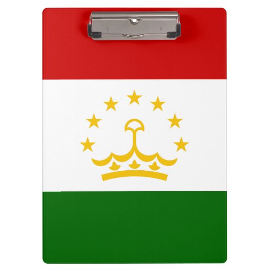 Porte-bloc drapeau du Tadjikistan (Devant)