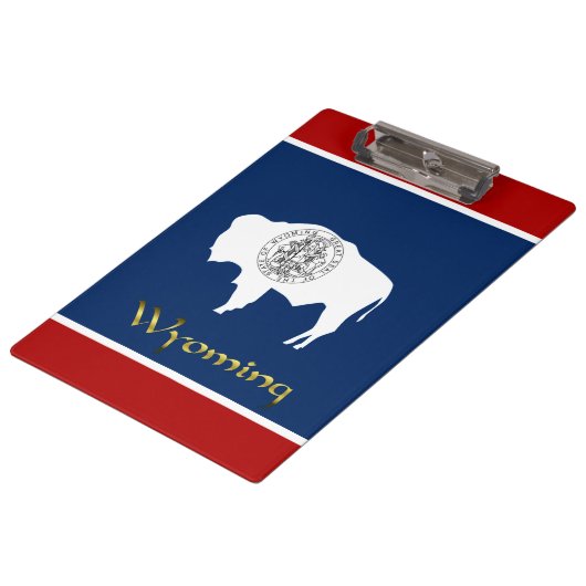 Porte-bloc Drapeau du Wyoming (Incliné)