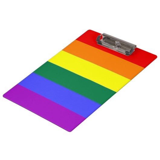 Porte-bloc Drapeau gris Rainbow Pride (Incliné)