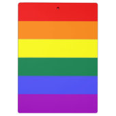 Porte-bloc Drapeau gris Rainbow Pride (Dos)