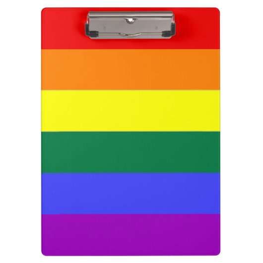 Porte-bloc Drapeau gris Rainbow Pride (Devant)