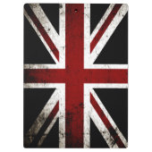 Porte-bloc Drapeau grunge noir 3 de l'Angleterre (Dos)