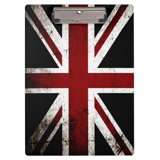 Porte-bloc Drapeau grunge noir 3 de l'Angleterre (Devant)
