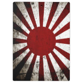 Porte-bloc Drapeau grunge noir du Japon Soleil Levant (Dos)