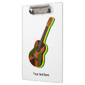 Porte-bloc Drapeau jamaïcain de guitare rastafarienne (Gauche)
