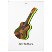 Porte-bloc Drapeau jamaïcain de guitare rastafarienne (Dos)